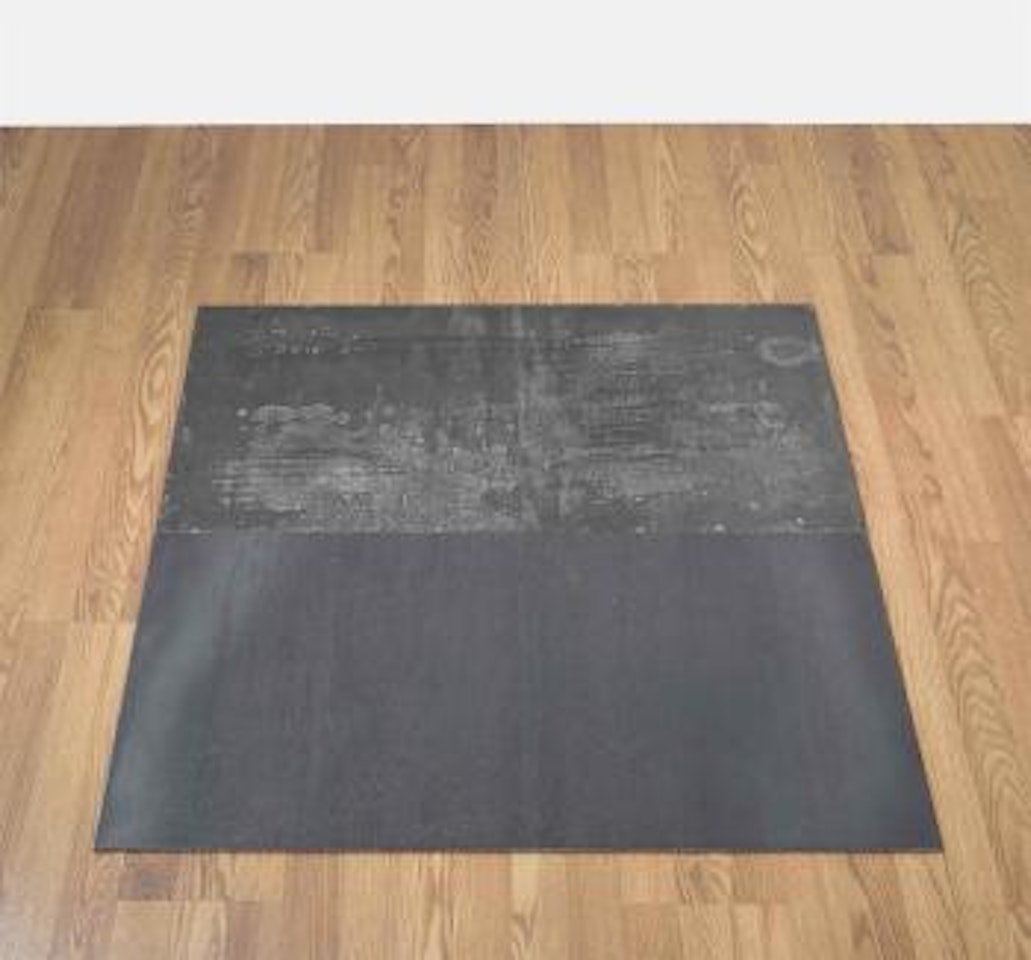 Zinc-steel Dipole (N/S) by Carl Andre