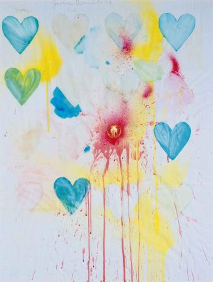 Large Heart Drawing #75 by Jim Dine