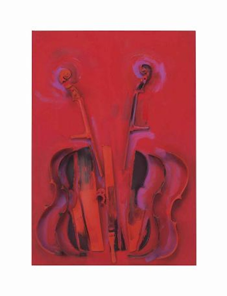 Untitled (Très Rouge) by Arman