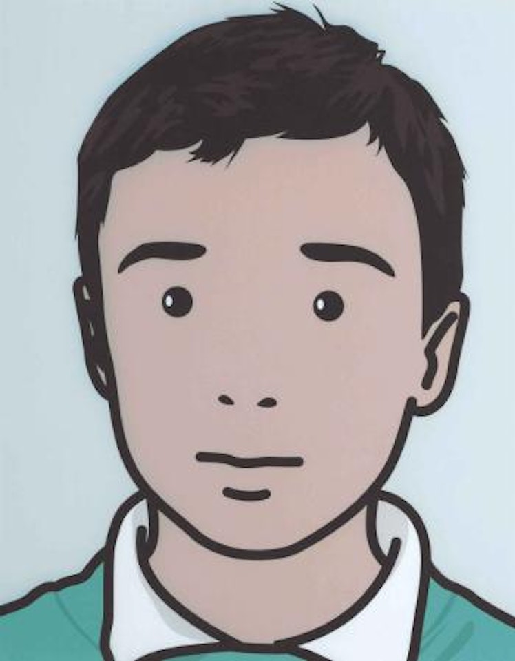 David, Schoolboy by Julian Opie
