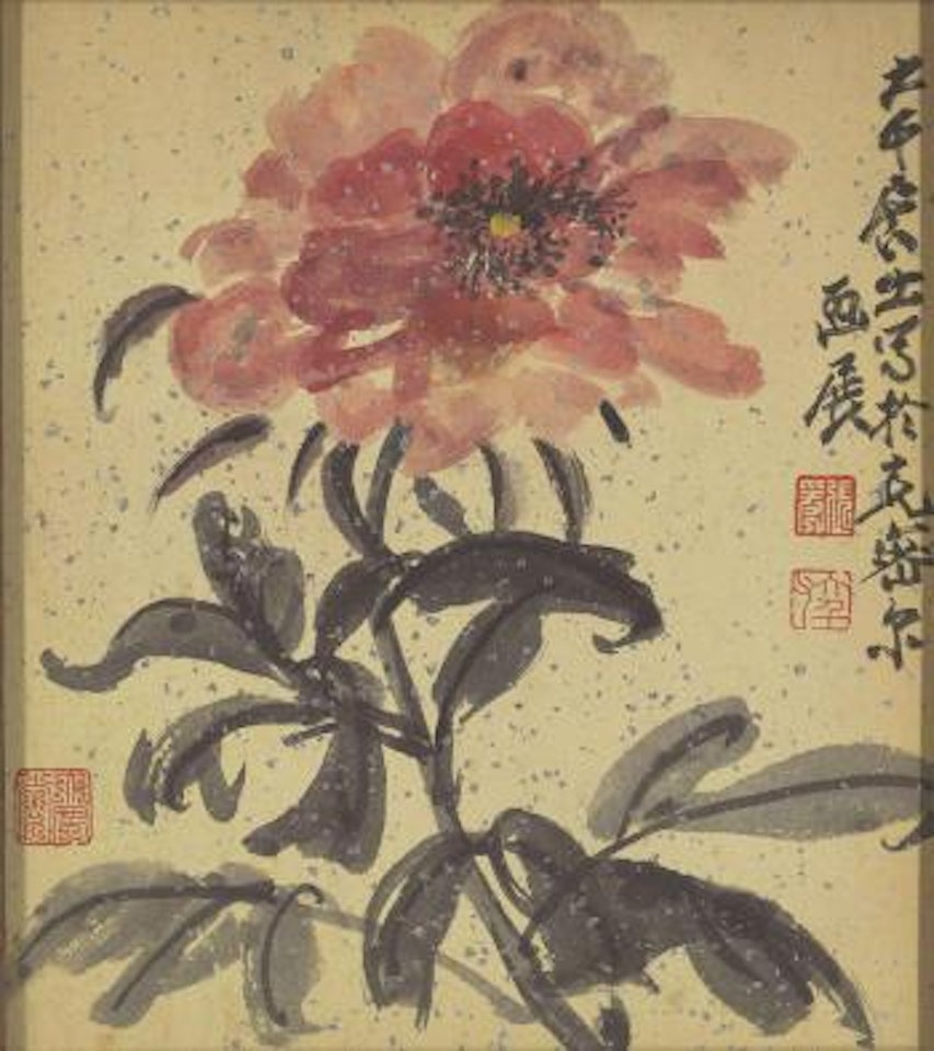 Peony by Zhang Daqian