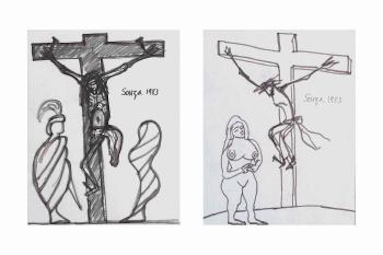 Untitled (Crucifixion) by Francis Newton Souza