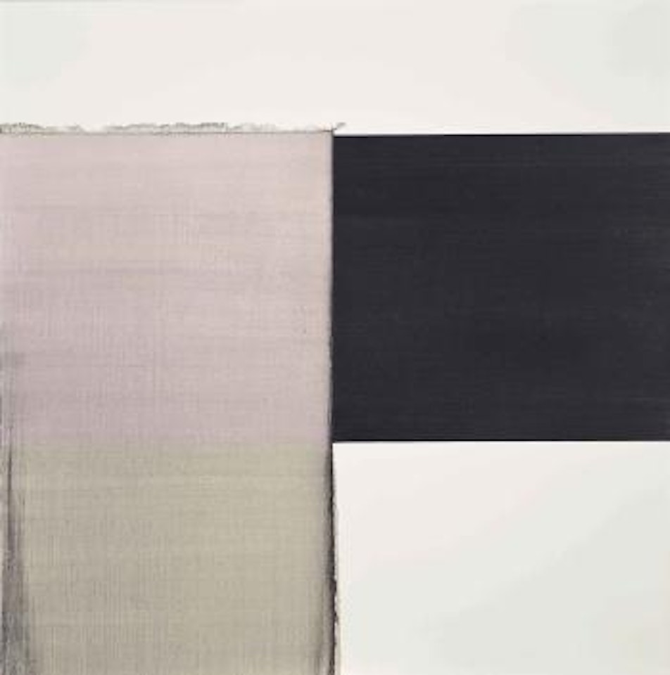 Exposed Painting intense Black Red Violet by Callum Innes