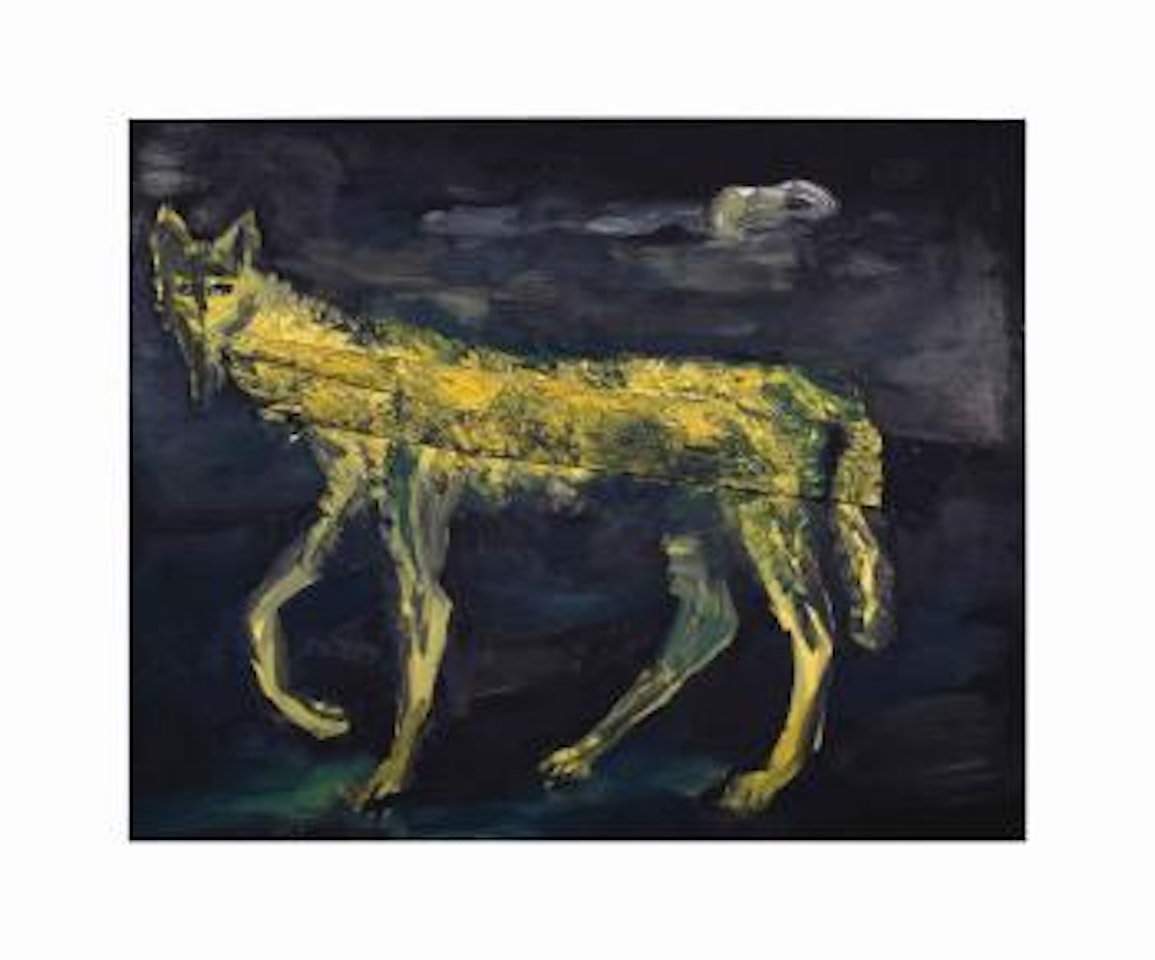 Yellow Wolf by Rainer Fetting