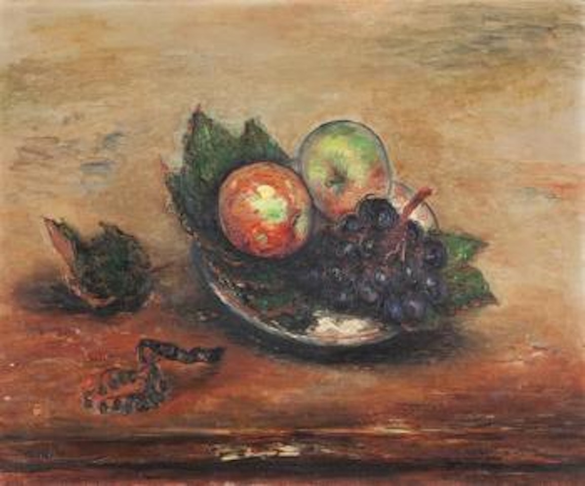 Still life with fruit by Reuven Rubin
