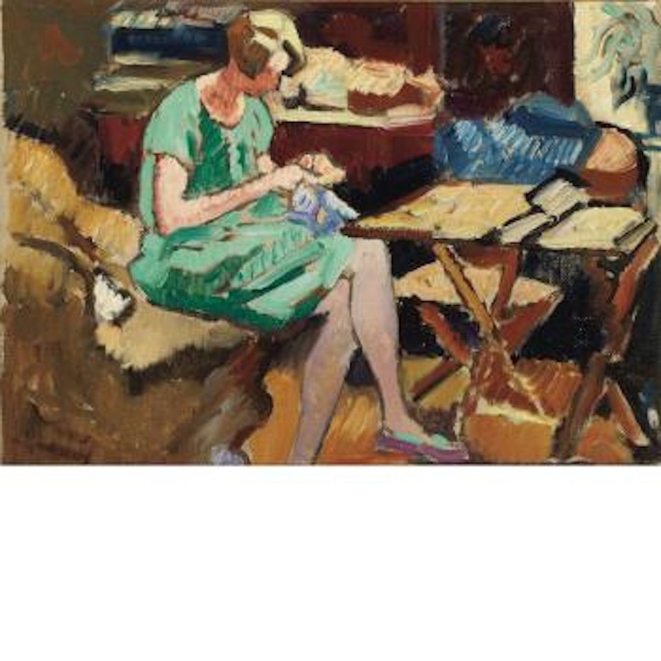 Couseuse, 1922 by Louis Valtat