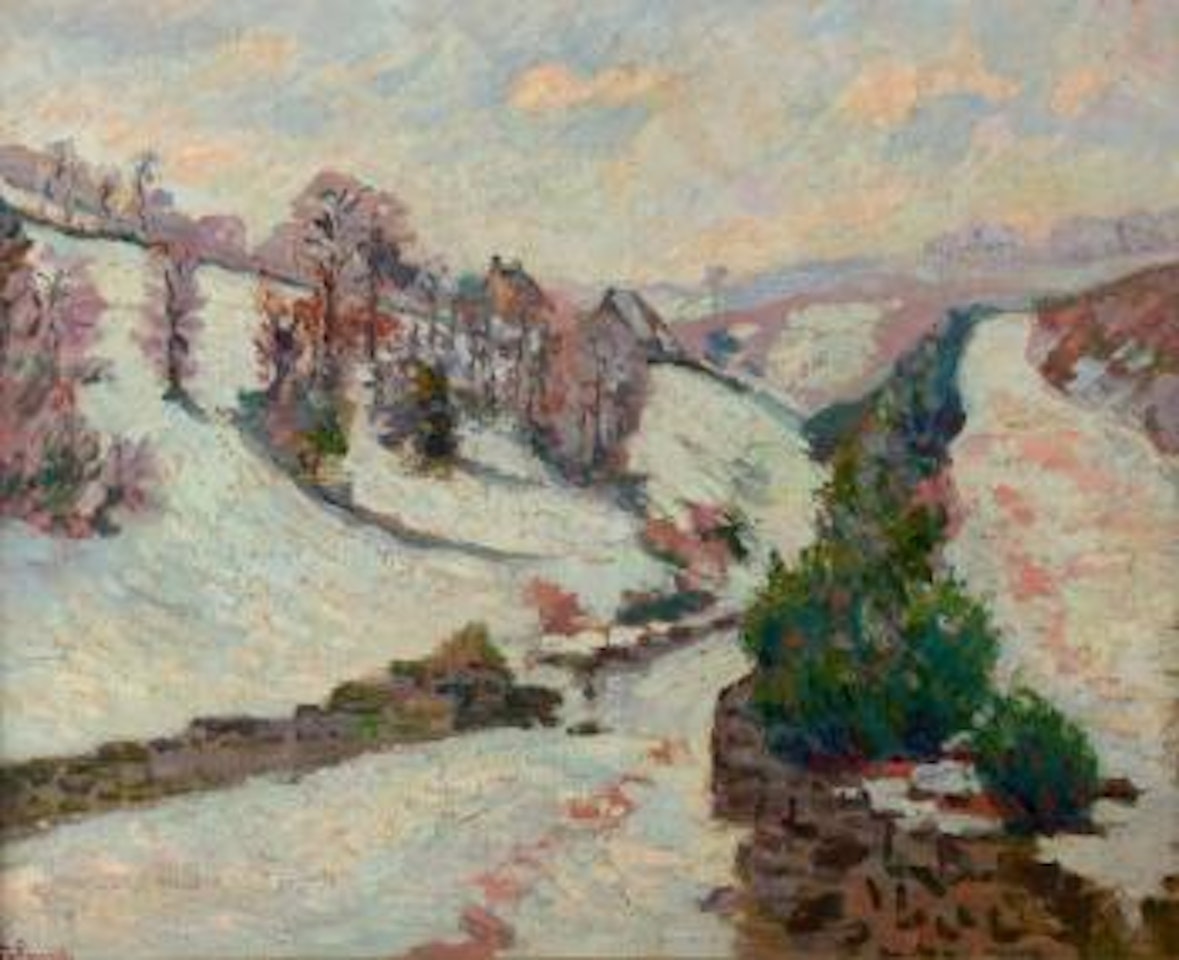 Paysage de la Creuse sous la neige by Armand Guillaumin