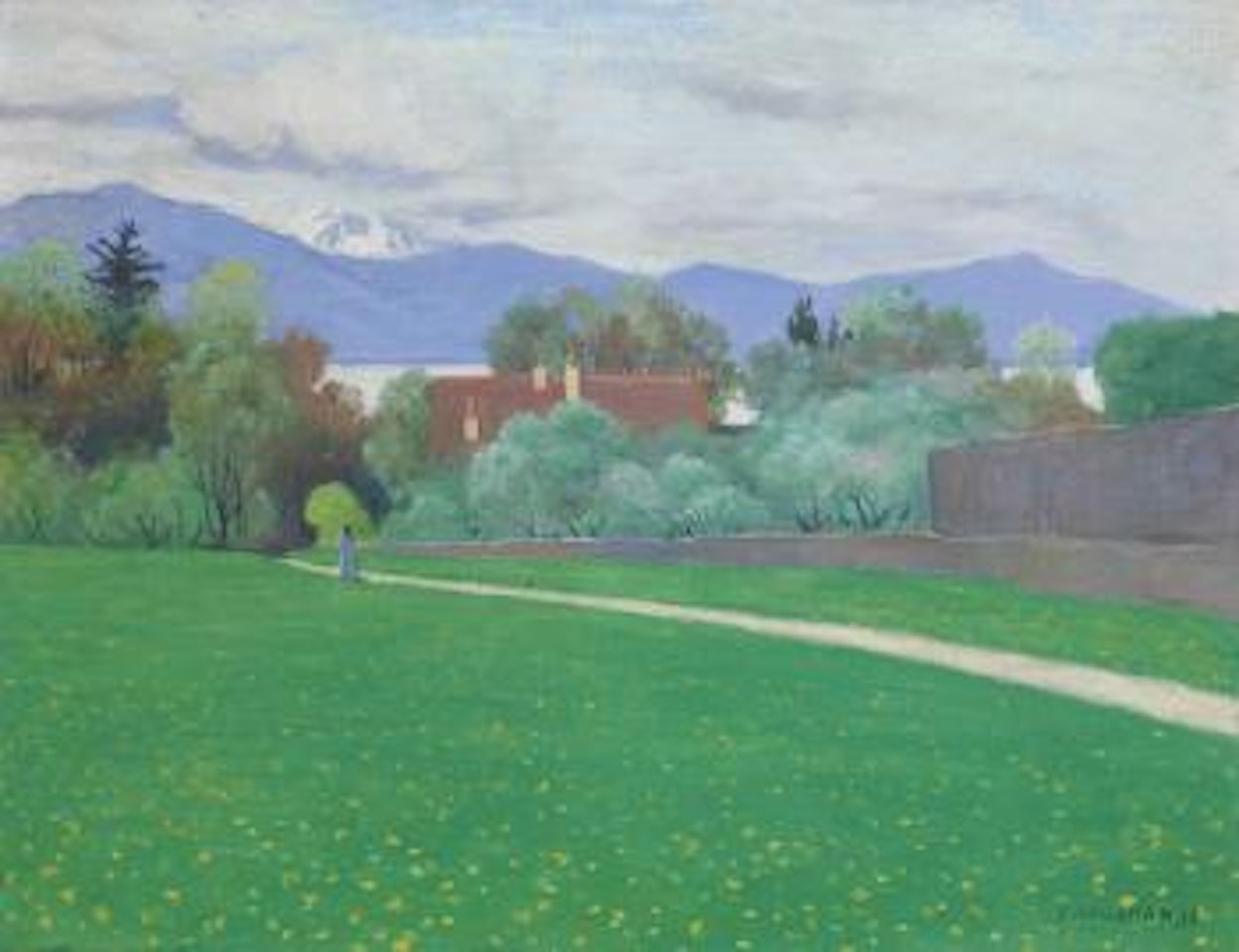 Paysage Printanier, Environs De Lausanne, 1916 by Félix Vallotton