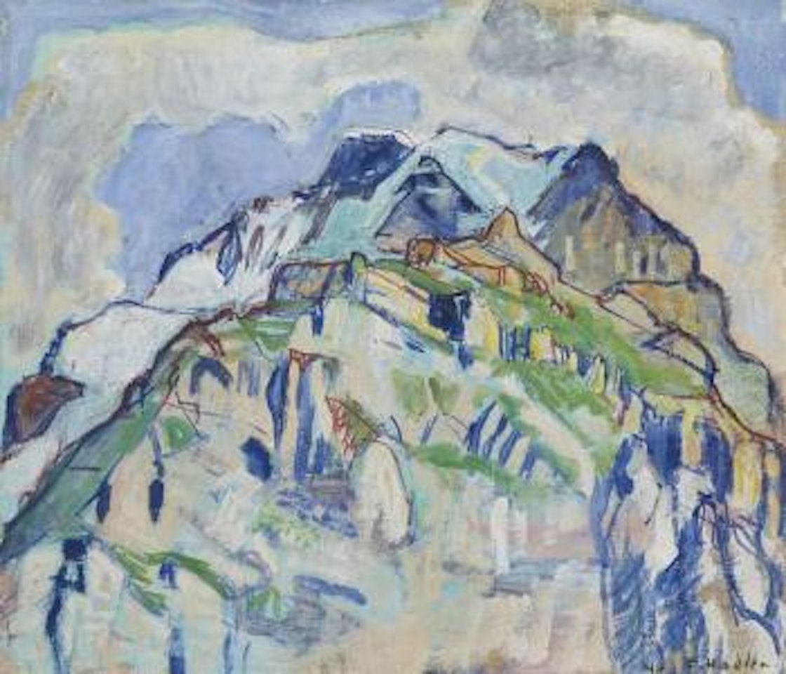 Das Jungfraumassiv von Mürren aus, 1911 by Ferdinand Hodler
