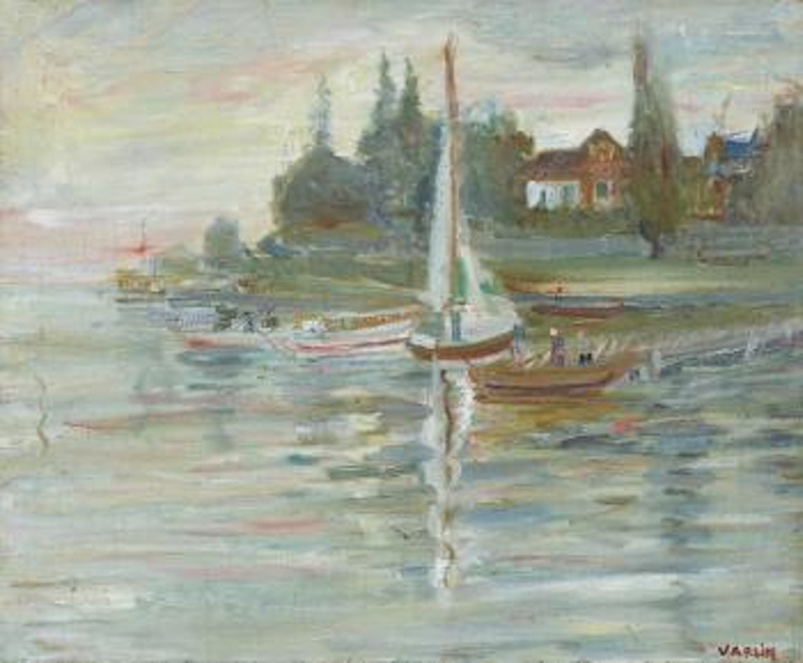 La Tour De Peilz, 1934 by Willy Guggenheim Varlin