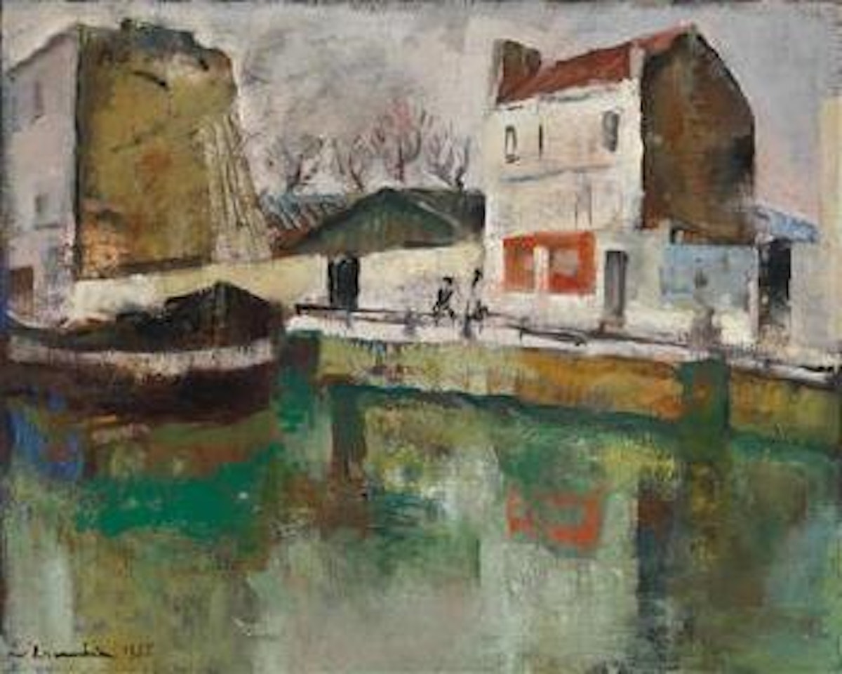 Canal St.- Martin (Paris) by Willy Eisenschitz