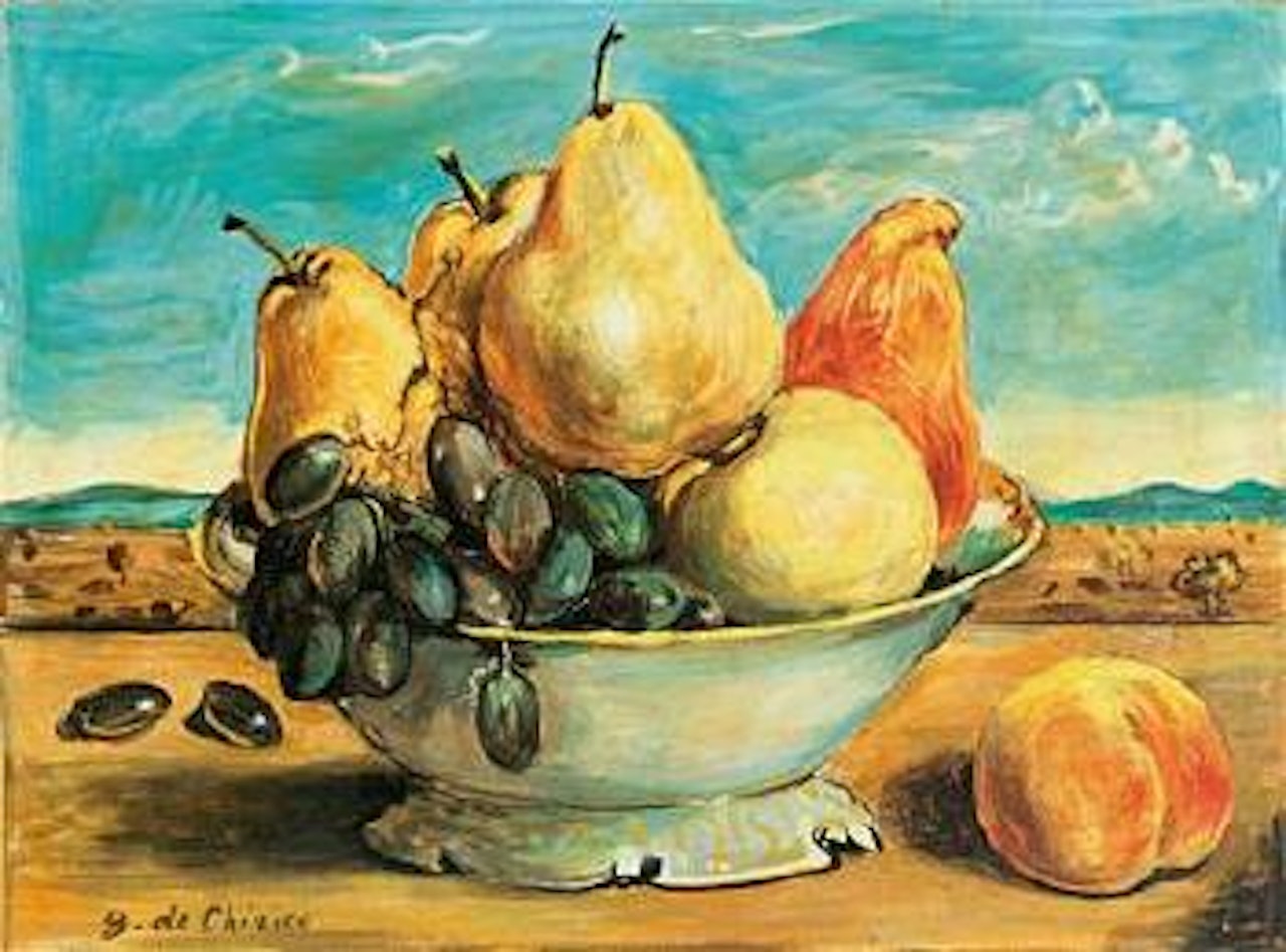 Frutta e fruttiera by Giorgio de Chirico