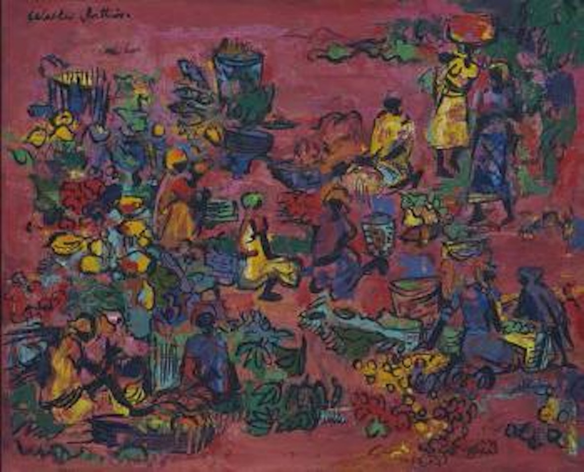 Fruit sellers by Walter Battiss