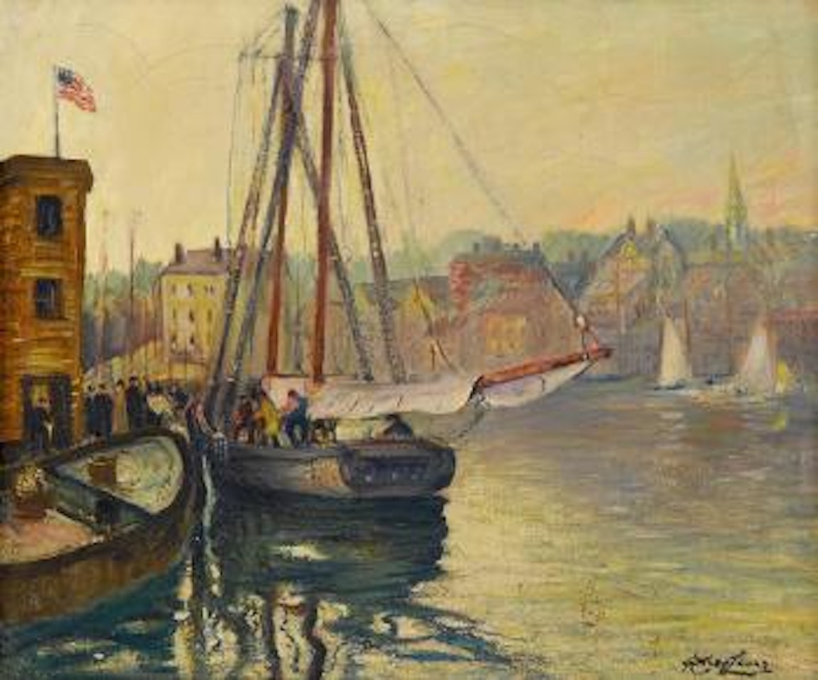 Docking in the harbor by Hayley Lever