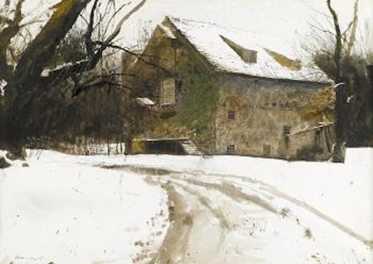 Grist mill by Andrew Wyeth