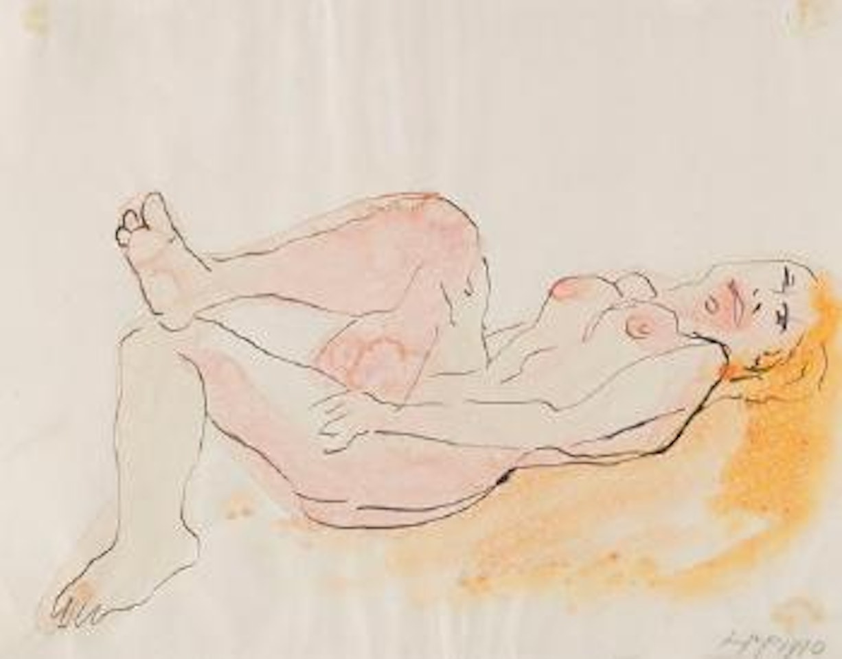 Liegender weiblicher Akt by Max Pechstein