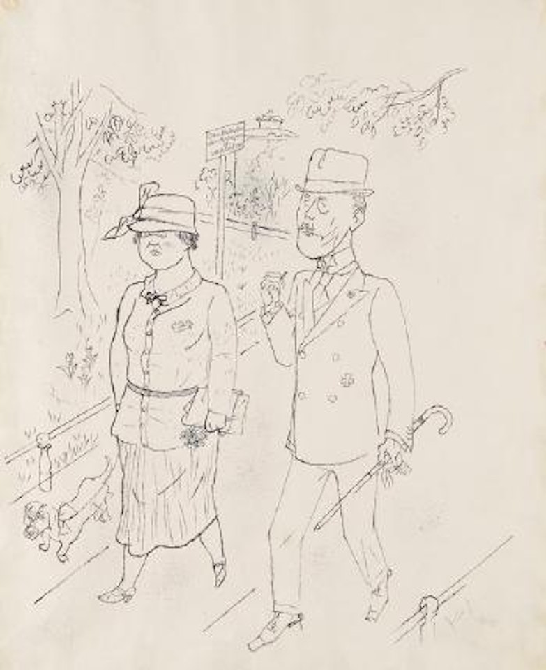 Betreten der Anlage verboten by George Grosz