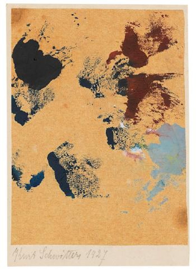 Ohne Titel (Spritzen Farbe) by Kurt Schwitters