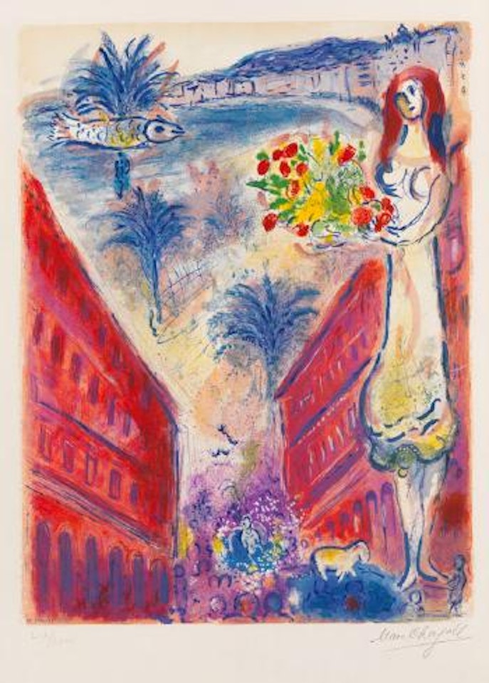 Avenue de la Victoire in Nizza by Marc Chagall