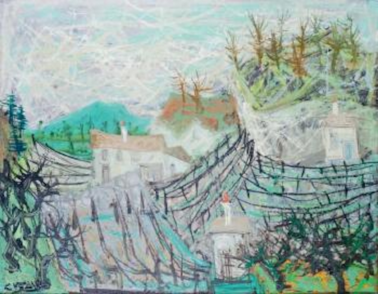 Paysage de montagne by Claude Venard