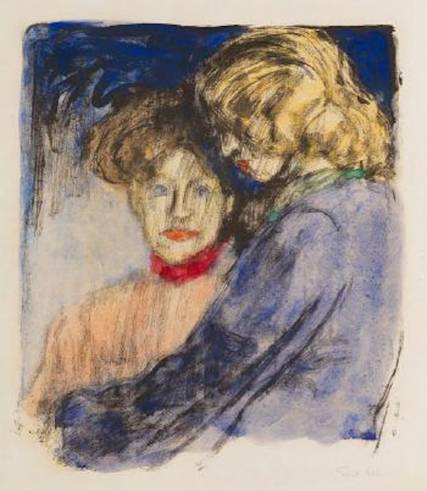 Junge Mädchen (Ada Nolde und Lis Vilstrup) by Emil Nolde