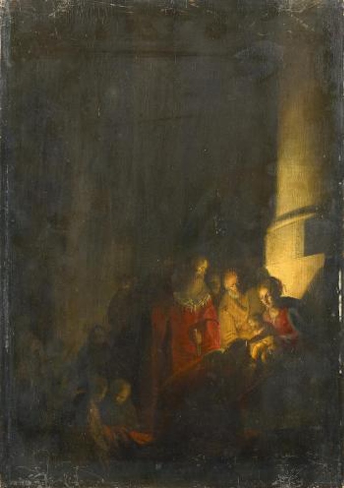 Adoration of the Kings by Attributed to Rembrandt Harmensz van Rijn