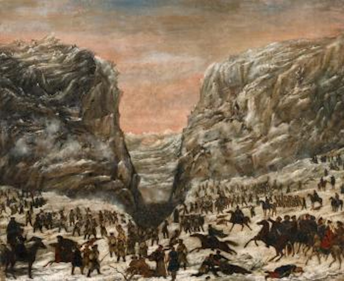 Battle between Russian Troops under General Faesi and Circassians by Russian School