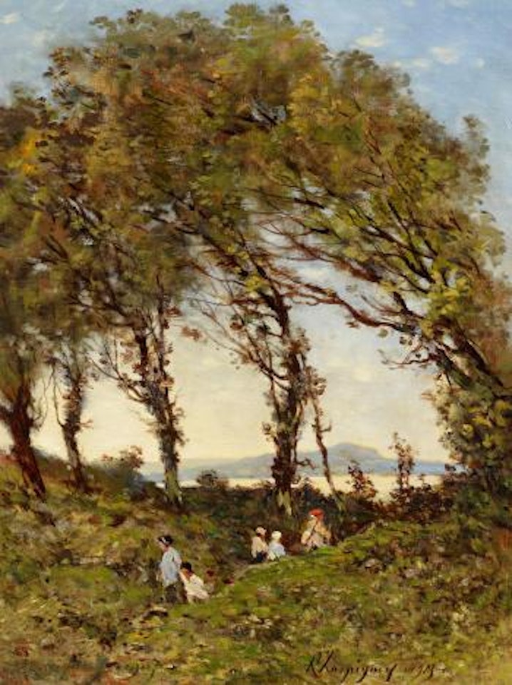 Summer Day at the Lake by Henri Harpignies