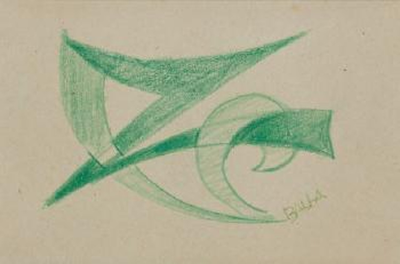 Study for the Line of Velocity No. 2 by Giacomo Balla