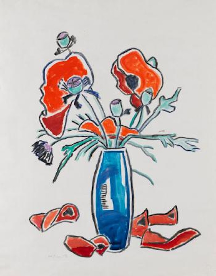 Frischer und abfallender Mohn by Gabriele Münter