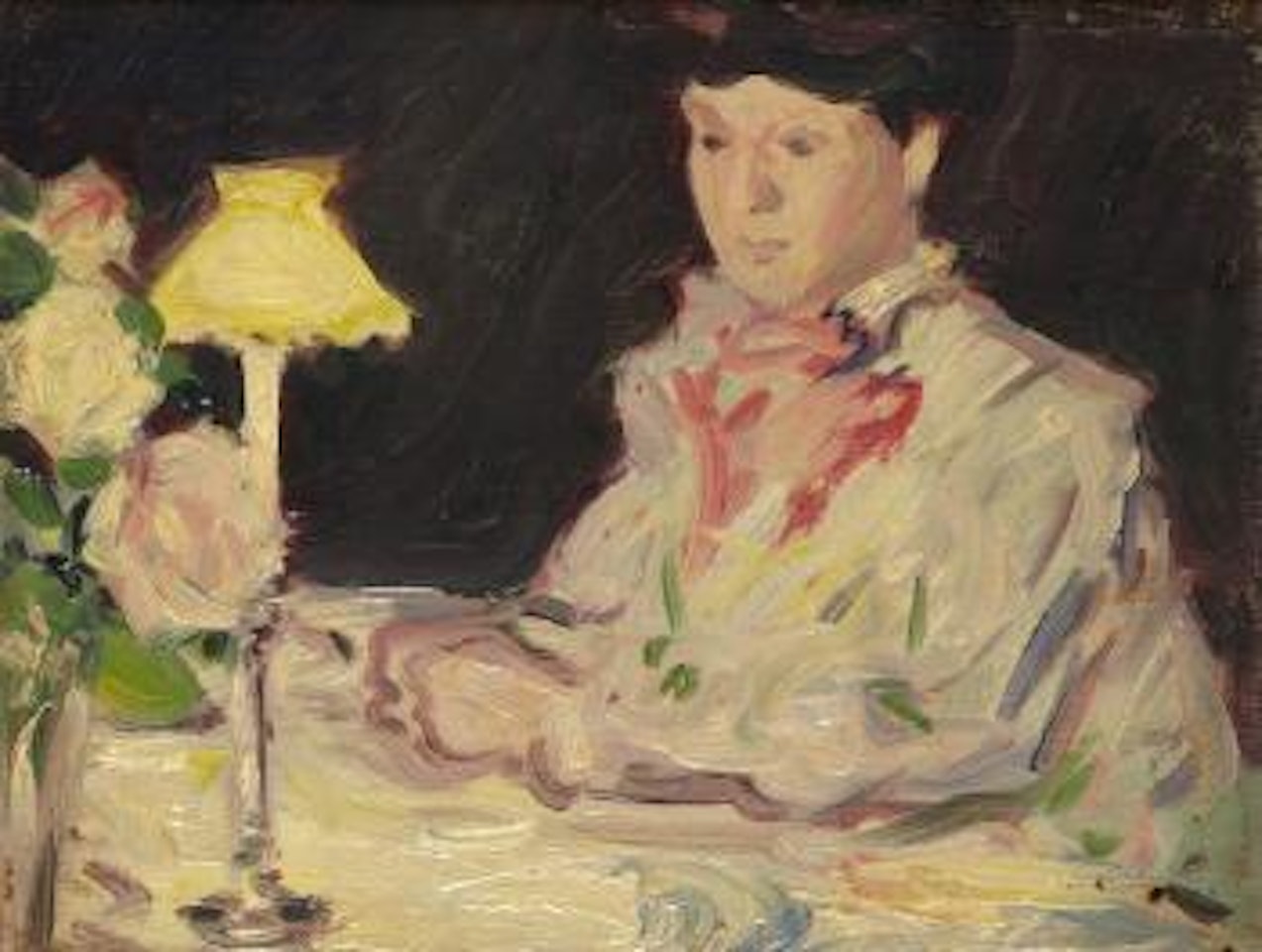 At the dinner table by John Duncan Fergusson