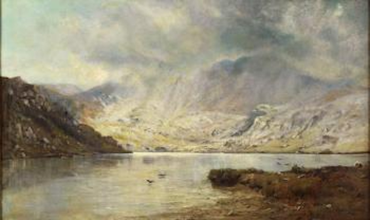 A break in the clouds, Ben Ledi by Alfred de Breanski