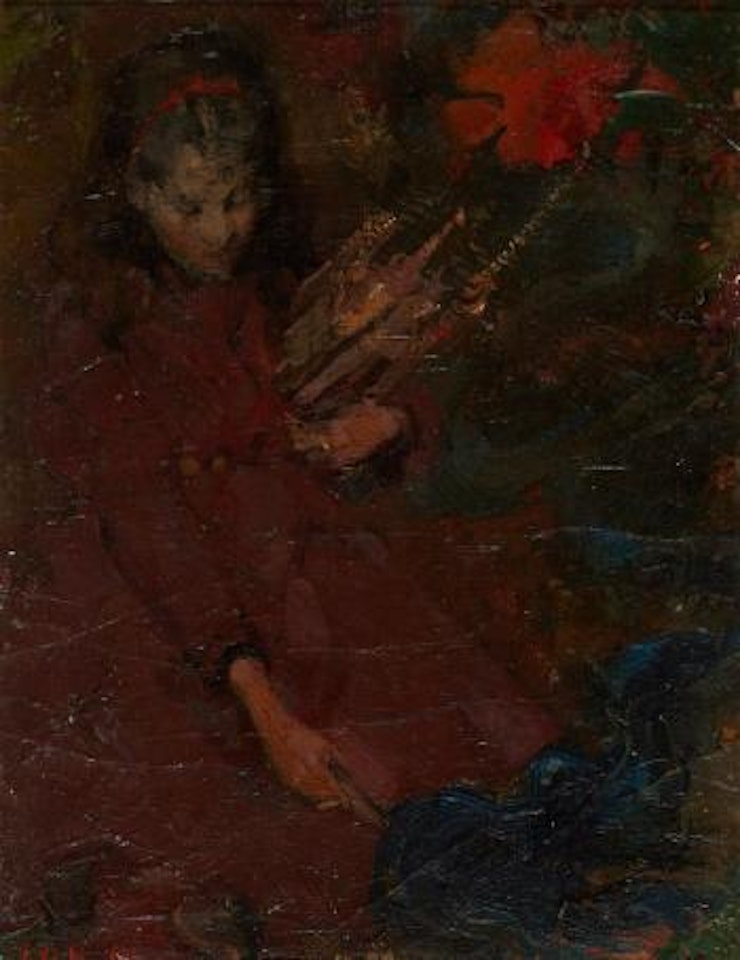 Gathering firewood by Edward Atkinson Hornel