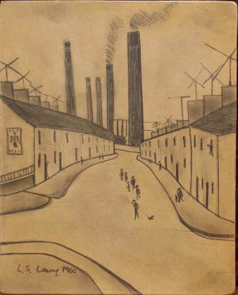 Industrial landscape by Laurence Stephen Lowry