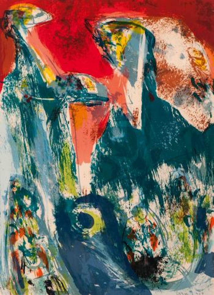 Hommage en bleu by Asger Jorn