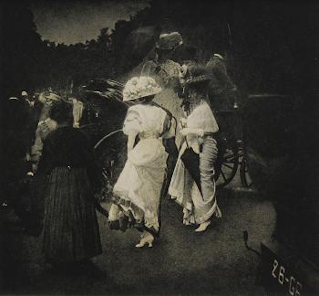 Grand prix at Long Champ after the races, Paris by Edward Steichen