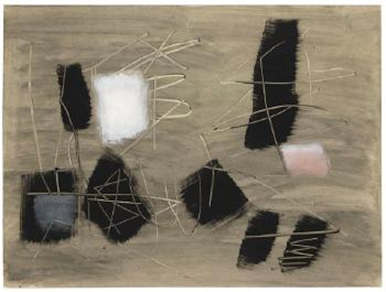 Schwarze Flecken by Fritz Winter
