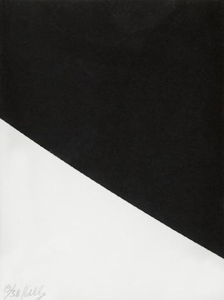 Blue Curve (Black State) by Ellsworth Kelly