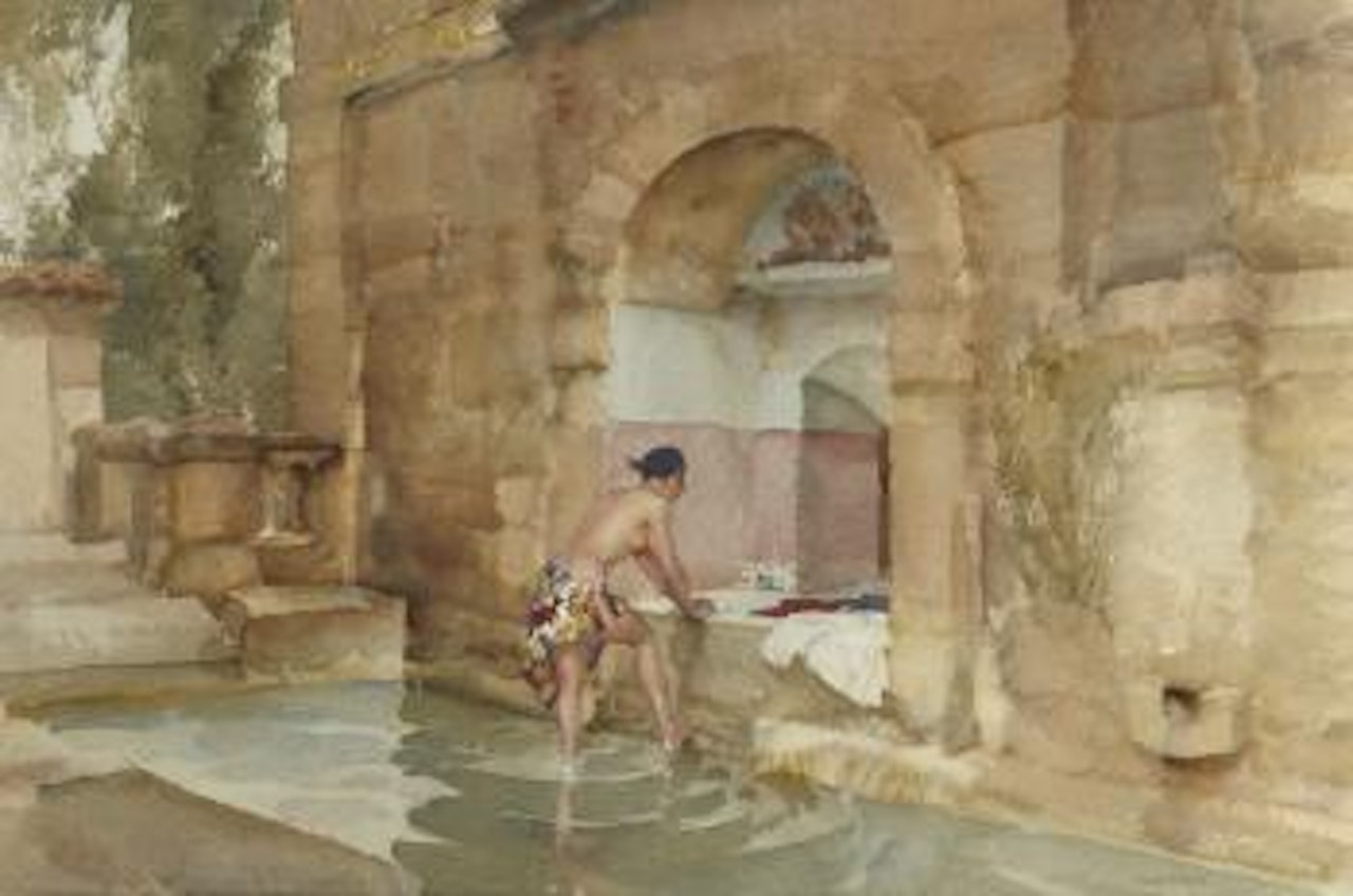The bath of Susanna by William Russell Flint