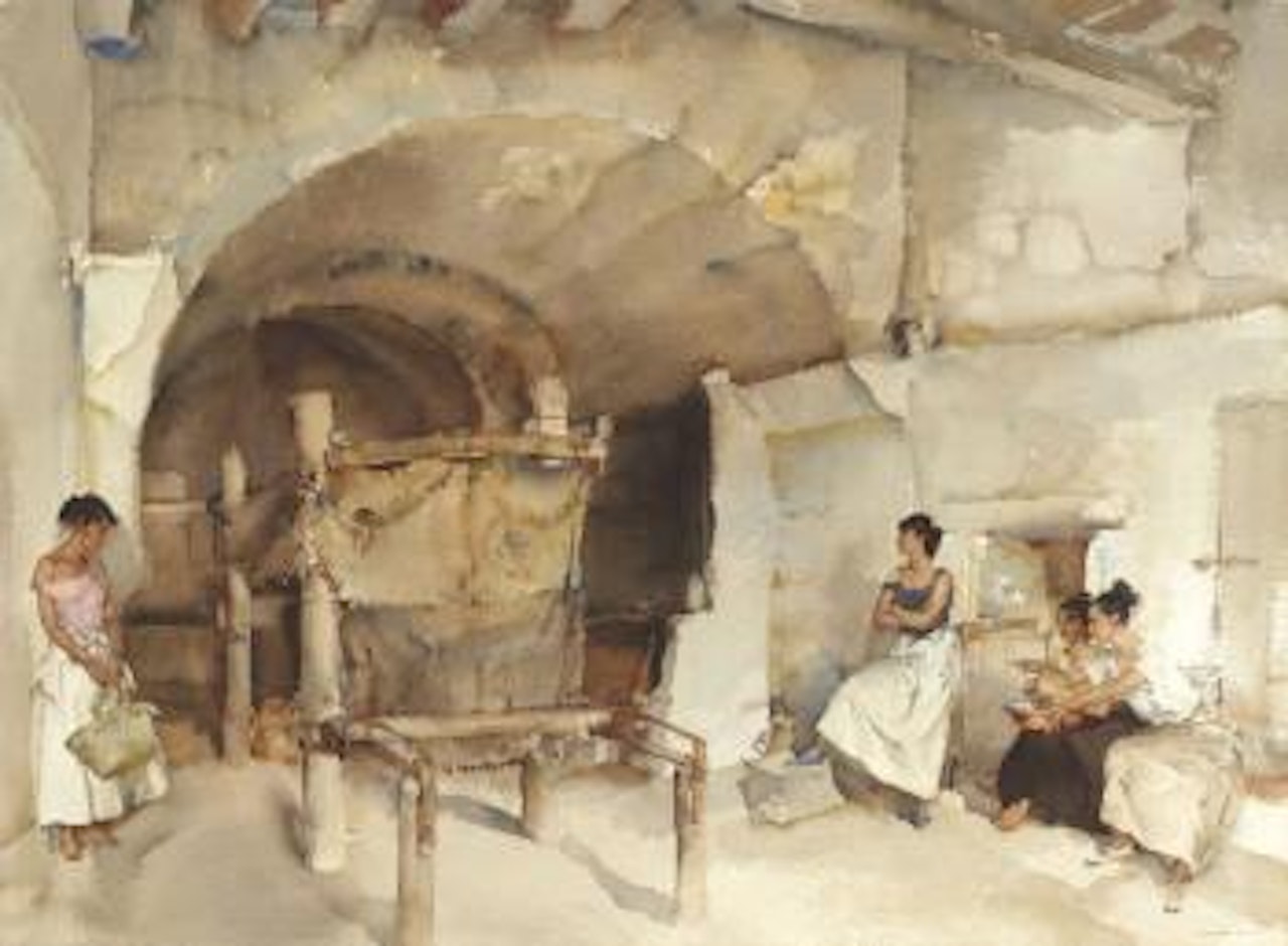 Three against one by William Russell Flint