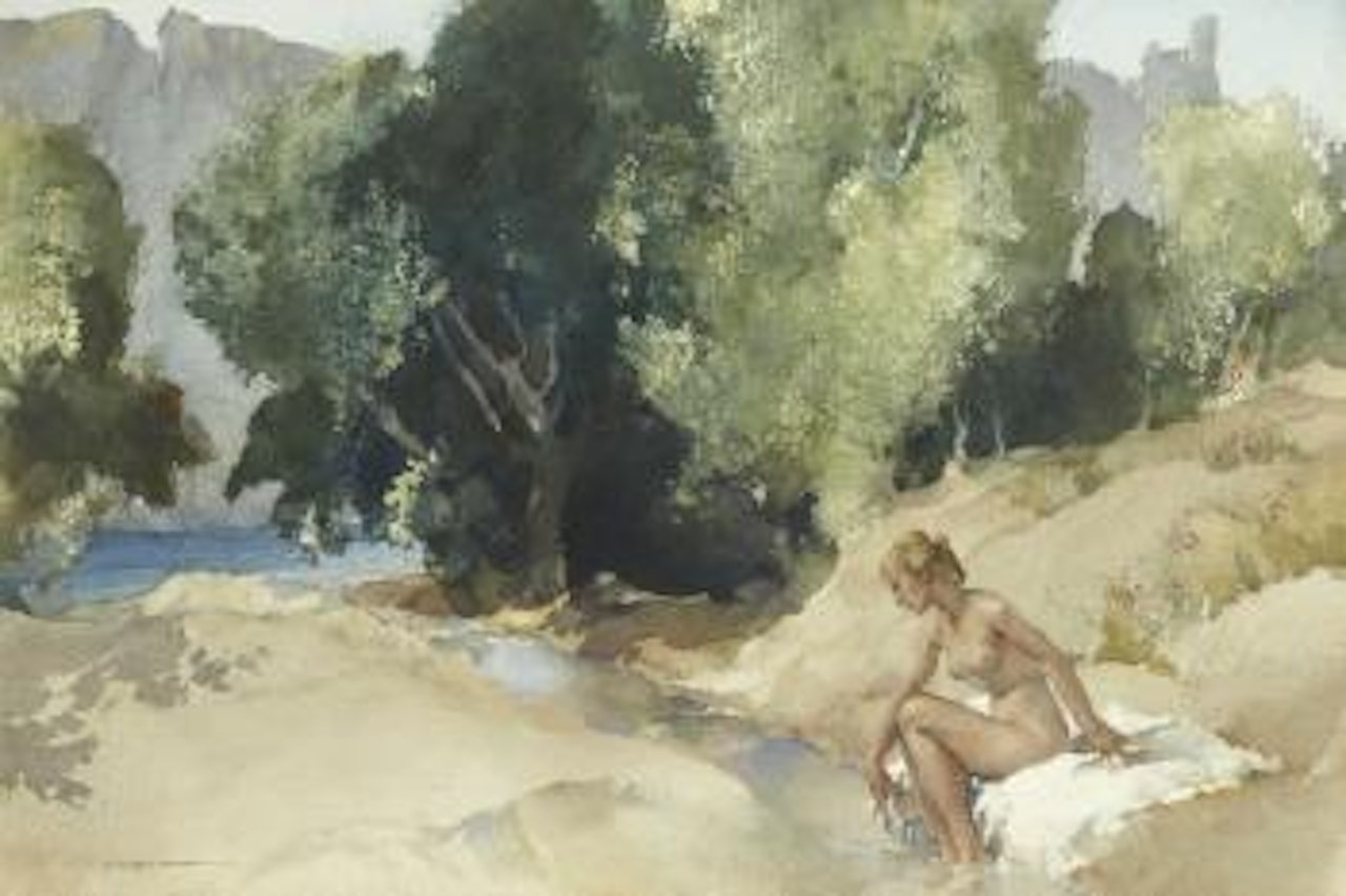 Priscilla by the Ardèche by William Russell Flint