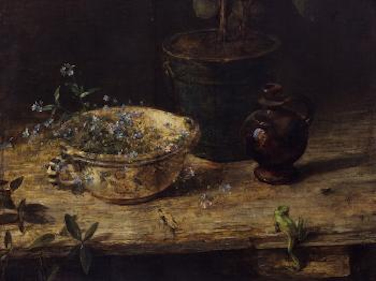 Still Life with Frog by Carl Moll