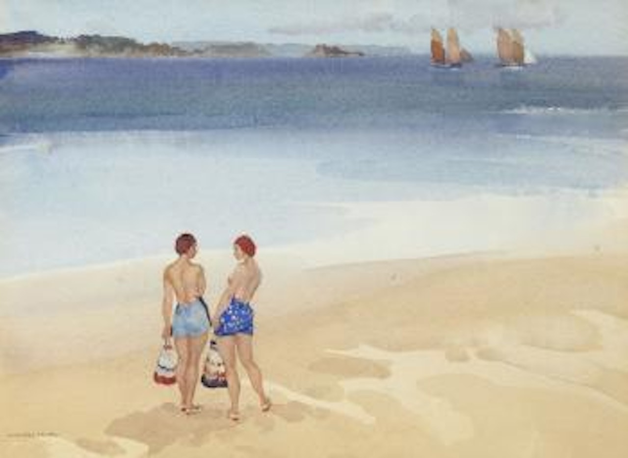 Sisters at Dinard by William Russell Flint