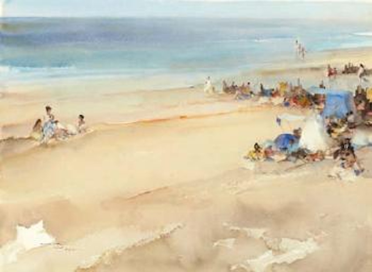The blue tent, Parame by William Russell Flint