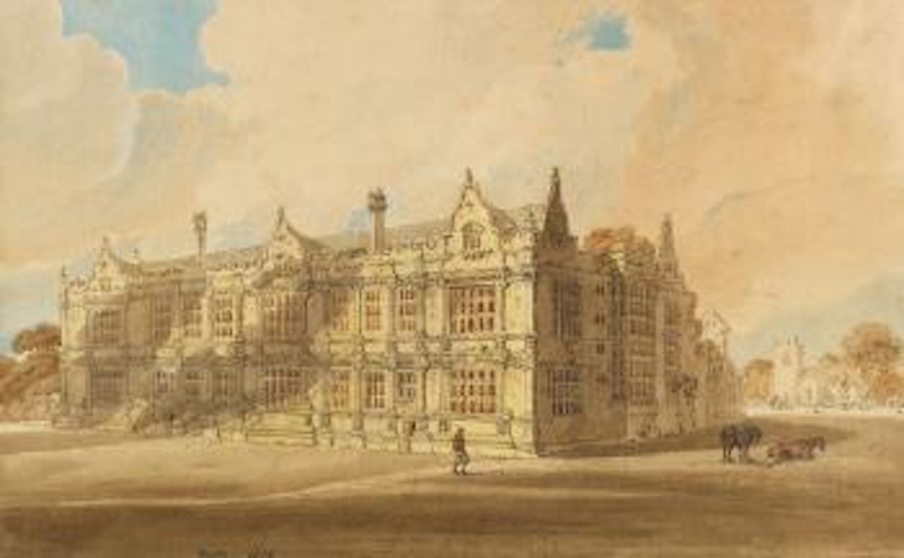 South view of Moreton Corbet Castle, Shropshire by Thomas Girtin