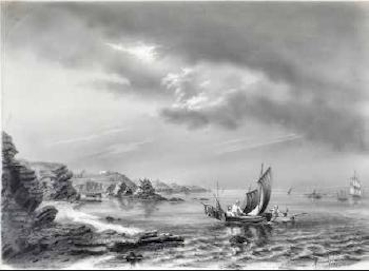 Bateau partant pour la pêche by Ivan Konstantinovich Aivazovsky