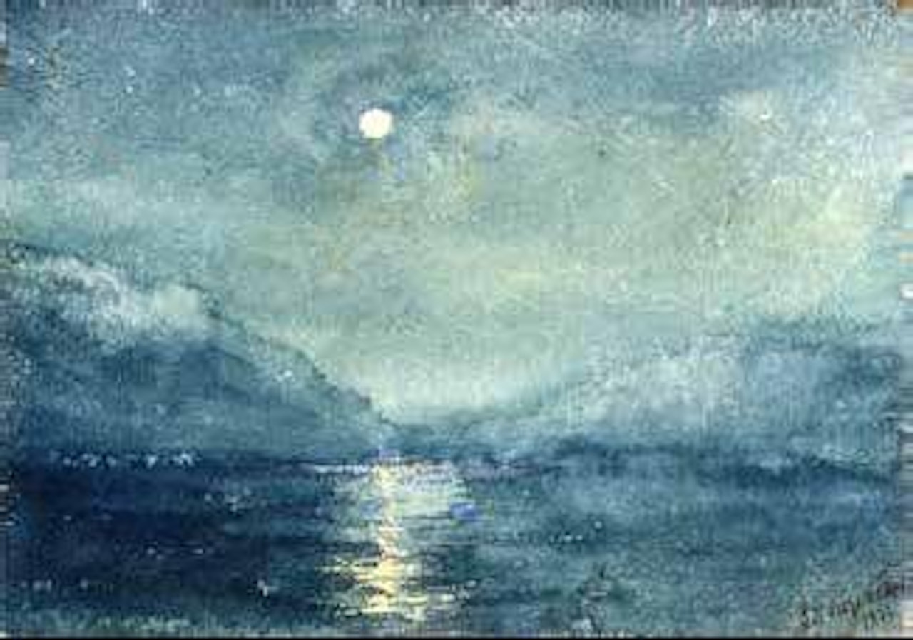 La Volga au claire de lune près de Samara by Ivan Konstantinovich Aivazovsky