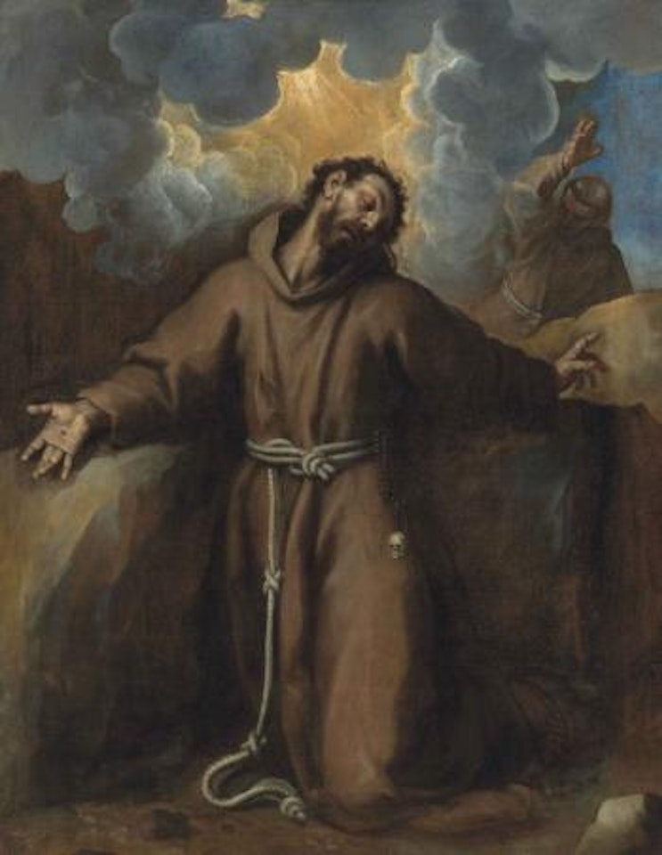 Saint Francis In Ecstasy by Jacopo Palma il Giovane