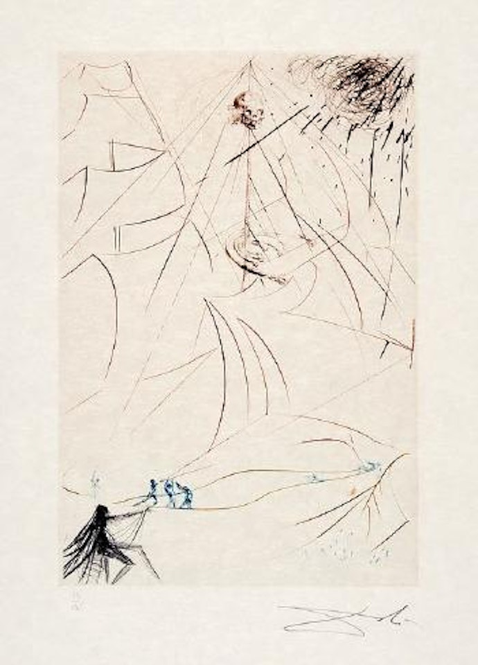 Vaisseau fantôme (Der fliegende Holländer) by Salvador Dali