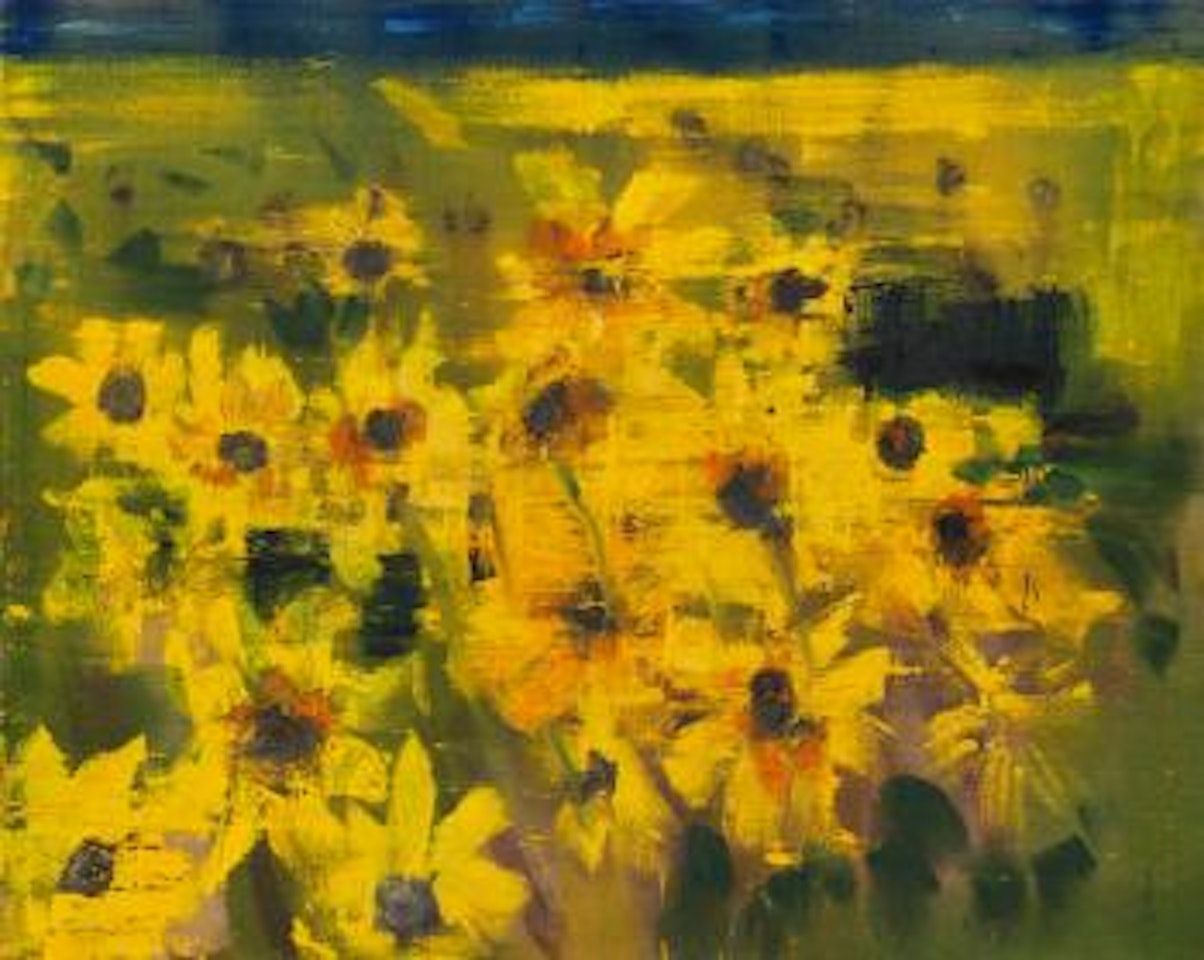 Sonnenblumenfeld by Rainer Fetting